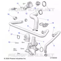 MOTEUR, WATERPUMP AND BYPASS