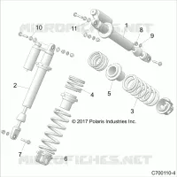 SUSPENSION, AMORTISSEUR AVANT MOUNTING