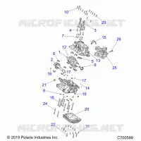 ENGINE, CRANKCASE AND VILEBREQUIN