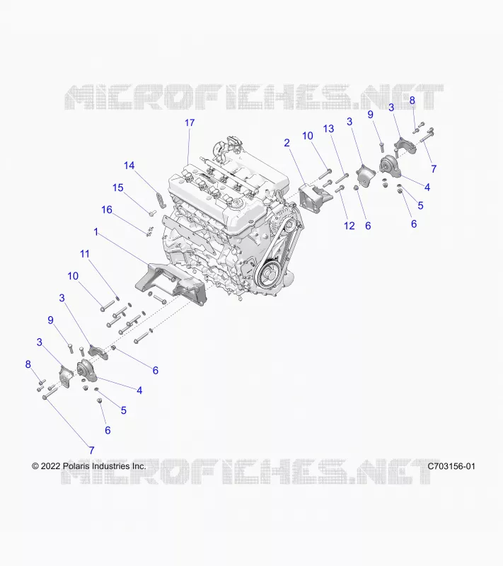 MOTEUR, MOUNTING & LONG BLOCK
