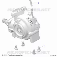 SYSTÃˆME DE TRANSMISSION, GEARCASE MOUNTING, FRONT