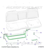 SIEGE ASM. REAR FRAME