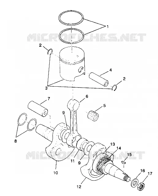VILEBREQUIN AND PISTON 6X6 250 W938727 (4924092409043A)