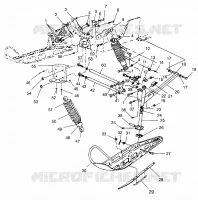SUSPENSION AVANT AND SKI XLT TOURING 0963357 AND EUROPEAN XLT TOURING E9633 (4931923192B002)