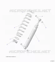 SUSPENSION, REAR SUPPORT AMORTISSEUR 