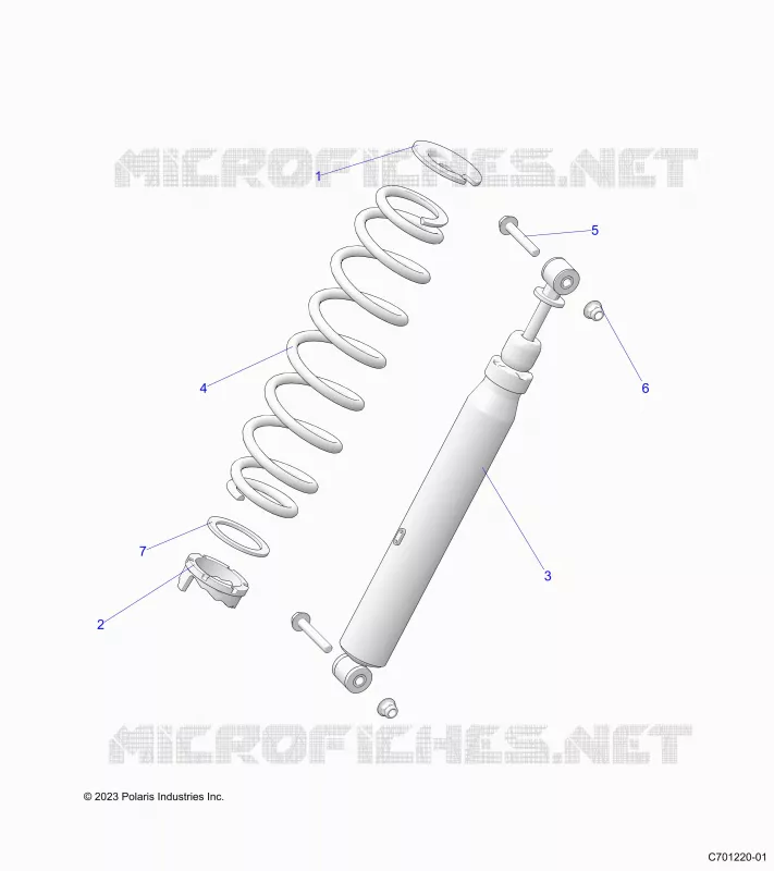 SUSPENSION, REAR SUPPORT AMORTISSEUR 