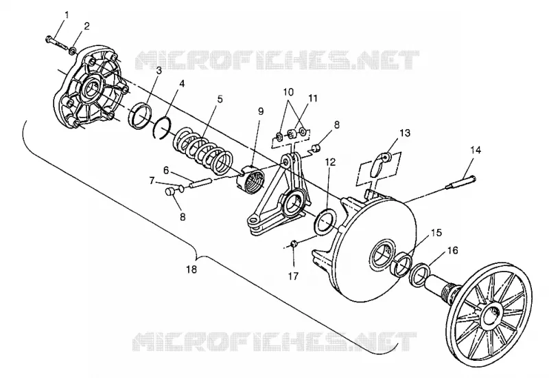 EMBRAYAGE DE TRANSMISSION 440 LC 0972760 (4938353835B012)