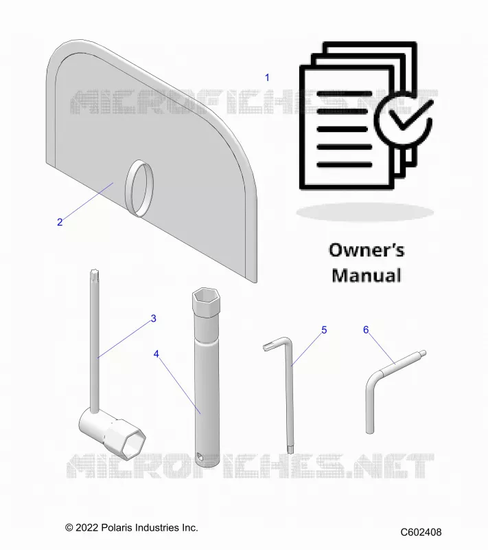 REFERENCE, TOOLS AND MANUEL DU PROPRIETAIRE