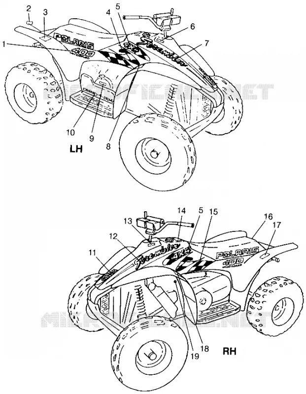 EMBLEMES Scrambler 400L W97BC38C (4939893989A014)