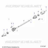 DRIVE TRAIN, ARBRE DE TRANSMISSION, FRONT