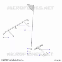 BODY, ACCESSORY PARE CHOCS, FLAG, AND PASS HANDLE
