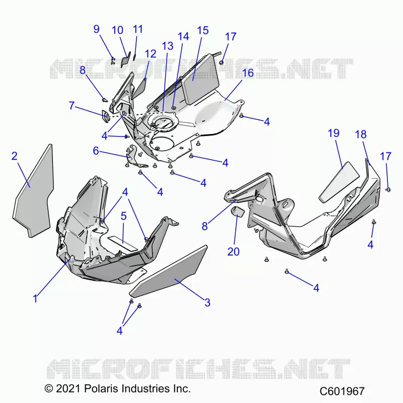 CARROSSERIE AVANT ASM./FENDERS