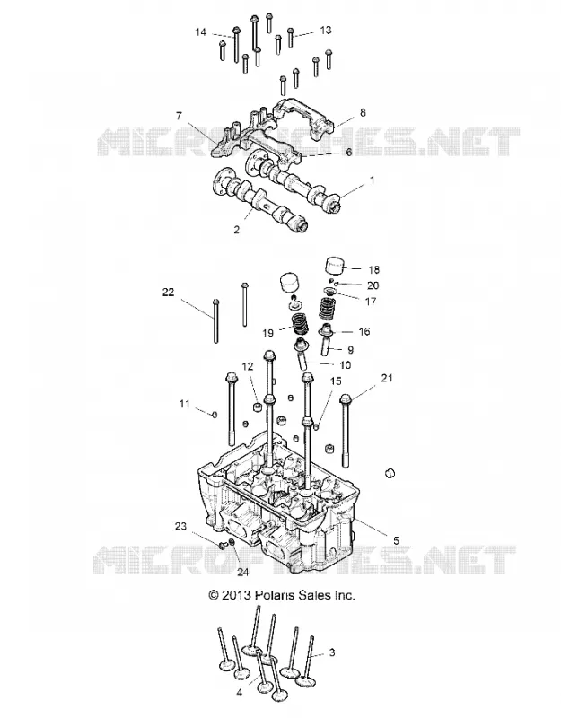 CYLINDRE HEAD AND VALVES