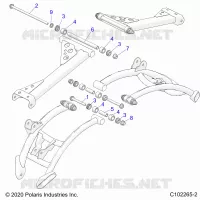 SUSPENSION ARRIERE CONTROL ARM, MOUNTING