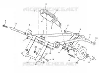 BRAS DE SUSPENSION AVANT (SKS) 700 SKS 0970566 AND EUROPEAN 700 SKS E970566 (4938573857B013)