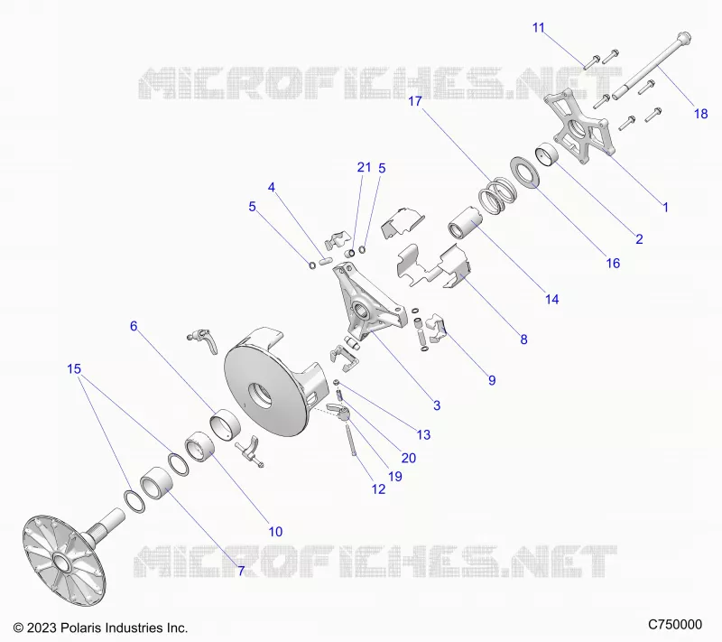 SYSTÃˆME DE TRANSMISSION, PRIMARY CLUTCH