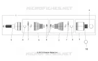 DRIVE TRAIN, TRANSMISSION ARRIERE SHAFT