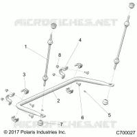 SUSPENSION, REAR BARRE STABILISATRICE