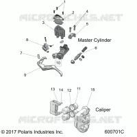 BRAKES, CALIPER AND MAITRE CYLINDRE ASM.