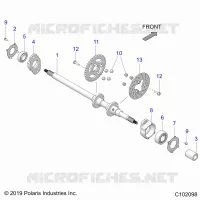 SYSTÃˆME DE TRANSMISSION, REAR AXLE
