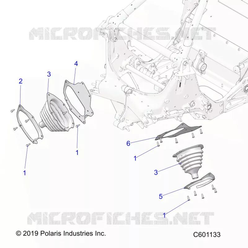 CHASSIS, TIE ROD BOOT ASM.