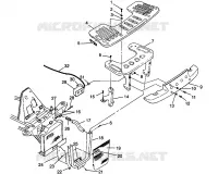 FIXATION PORTE BAGAGES ET PARE CHOCS AVANT SPORTSMAN 500 W969244 and SWEDISH SPORTSMAN (4936093609A010)