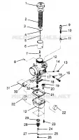 CARBURATEUR 440 XCR SP 0961760 (4931583158C011)