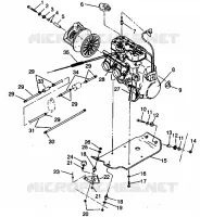 SUPPORT MOTEUR 500 EFI 0942774 and EFI SKS 0942574 (4924982498027A)