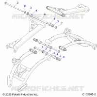 SUSPENSION ARRIERE CONTROL ARM MOUNTING