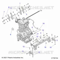 ENGINE, ENGINE AND TRANSMISSION MOUNTING