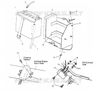 SUPPORT BATTERIE ASSEMBLY  RXL 0956768 (4930783078B014)