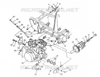 SUPPORT MOTEUR 6x6 400L, SWEDISH S948740 and  NORWEGIAN N948740 (4926812681006A)