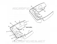 PROTECTION ANTI CHALEUR CARROSSERIE AVANT ASSEMBLY XLT 0950756, XLT SKS 0950556,  XLT SKS EURO E950556   (4928842884A012)