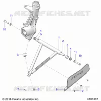 SUSPENSION, A-ARM AND SUPPORT MOUNTING
