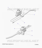 FREIN AVANT BRAKE LEVER AND MASTER CYLINDER
