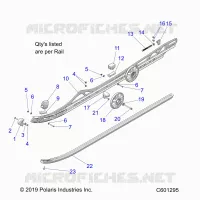 SUSPENSION, FIXATION RAIL