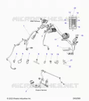 ELECTRICITE, WIRE HARNESS,CHASSIS/FUSE BLOCK, ENGINE