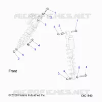 SUSPENSION, SUPPORT AMORTISSEUR , IFS