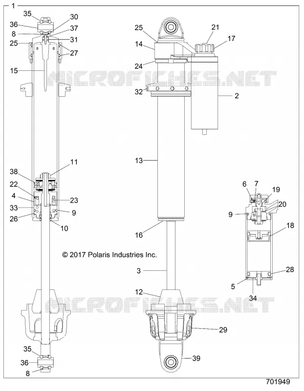 SUSPENSION AVANT SHOCK INTERNALS