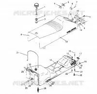 SIEGE ET RESERVOIR SUPER SPORT 0950743 (4928882888A007)