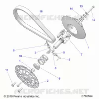 SYSTÃˆME DE TRANSMISSION, SECONDARY CLUTCH
