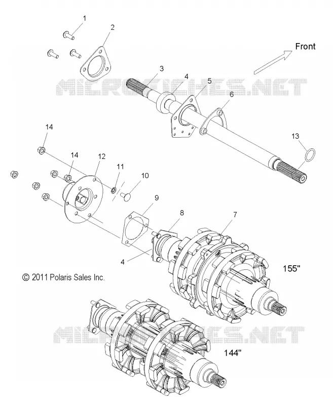 SYSTÈME DE TRANSMISSION, JACKSHAFT AND ARBRE DE TRANSMISSION