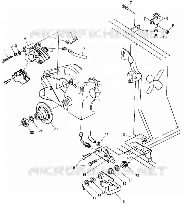 FREIN ARRIERE/FOOT PEDAL