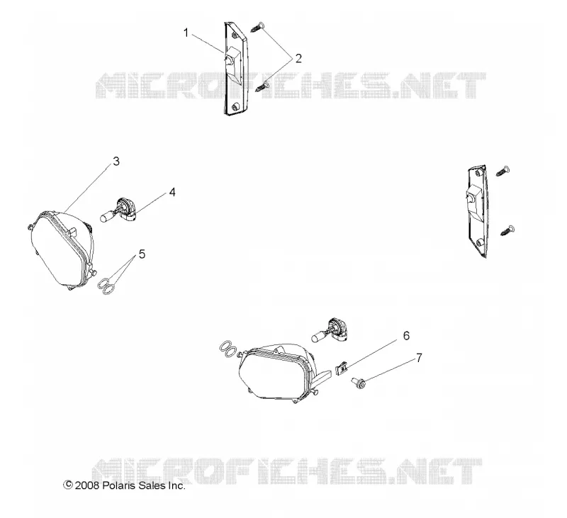 ELECTRICITE, HEADLIGHTS, TAILLIGHTS AND BULBS