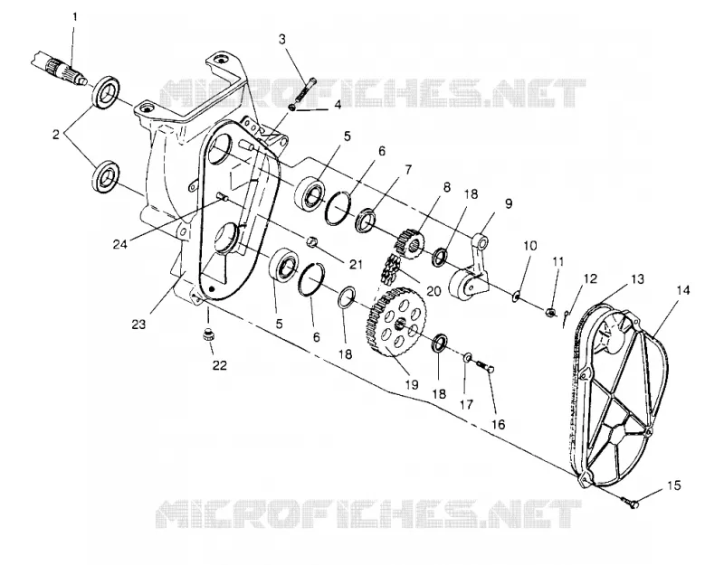 CARTER DE CHAINEE 440 XCR 0961660 (4932113211B009)