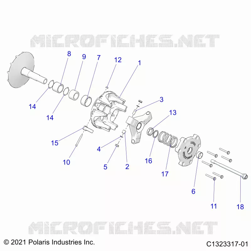 SYSTÃˆME DE TRANSMISSION, PRIMARY CLUTCH