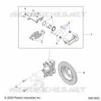 BRAKES, ETRIER DE FREIN AVANT (SL/SLR MODELS)