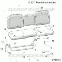 SIEGE ASM. REAR