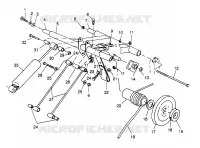 BRAS DE SUSPENSION ARRIERE 500 0972764, EUROPEAN 500 E972764 AND 500 RMK 0972964 (4938393839C006)