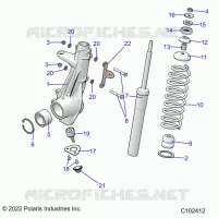 SUSPENSION, JAMBE DE FORCE AVANT
